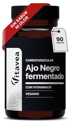 Ajo Negro - 9000 mg - Extracto 30:1 Con Vitamina B1-45 Días - Vegano