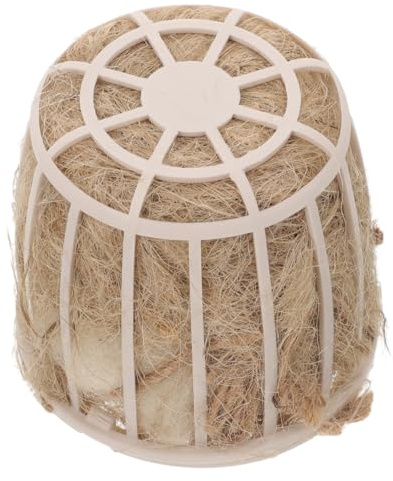 FOYTOKI Nido de Cría de Aves para Jaula Cuenco de Plástico y Yute | Loros y Aves de Corral, Instalación Sencilla, Entorno de Anidación y Eclosión, Resistente a Roturas