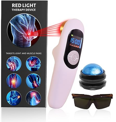 Soulagement Douleurs Froid Laser Thérapie Appareil Unité Lllt Lumière Rouge Portable Portatif Unité 650nm+808nm - UK Plug