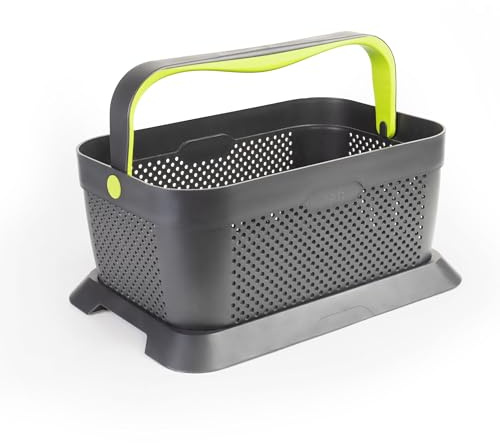 Rati Basket - Grün, Smarter Auto Korb zum Einkauf & Outdoor-Aktivitäten, mit Befestigungsadapter zum Kofferraum, rutschfest und Stabil während der Fahrt I Schwarz, aus 94% Recycling Material