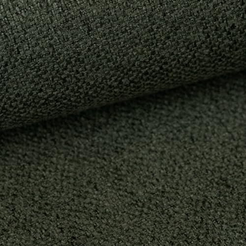 HEKO PANELS Atena Polsterstoff Möbelstoff Meterware - z.B. Stoff für Stühle oder Eckbank Bezug - Dunkelgrün als Meterware erhältlich – 1 Stück = 1 m x 1,44 m