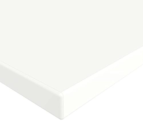 MySpiegel.de Tischplatte Holz Zuschnitt nach Maß Beschichtete Holzdekorplatte Weiß in 25mm Stärke (180 x 80 cm, Weiß)