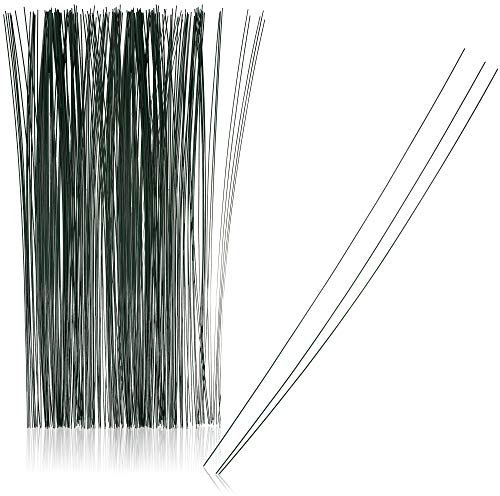 com-four® 250x Fil de Jardin Vert - Fil Enduit pour Plantes - Fil de Reliure pour l'artisanat - 300 x 0,8 mm (250 pièces - 300 x 0,8 mm)