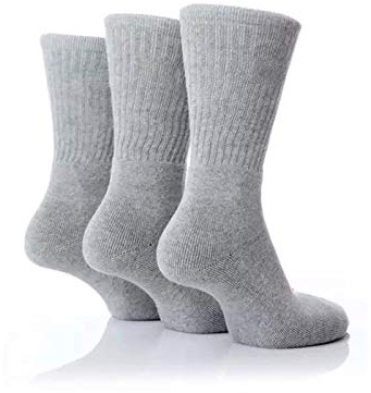 ITALIAN ENDURANCE Bomull Tennis Socks för Män Kvinna, Andas, Vit, Svart, Stoppad på plantarbågen,blåsor,Utmärkt kvalitet garn., 3 par GRÅ, 38-41 EU
