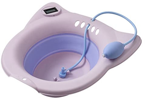 VILLCASE Sitzbadewanne Für Toilette Klappbares Einweichbecken Tiefes Becken Mit Spülung Für Damen Und Wochenbettpflege Robust Und Langlebig