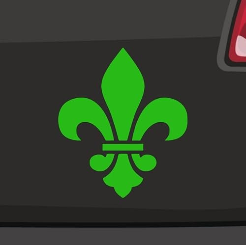 Heraldische Lilie Aufkleber -6 Größen 21 Farben- Fleur de Lis Wappen Frankreich