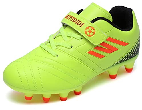 Chaussures de Football Garçon Fille Baskets de Football Enfant Compétition Entraînemen Respirant Runing Shoes Chaussures en Plein pour Unisexe