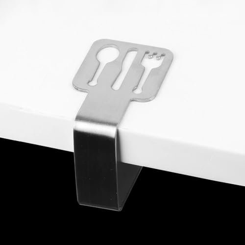 KYSUN Tischdecke Halter Edelstahl, 4Stück Tischabdeckungsklemmen Verdicken Tischdeckenclips, rutschfest Tischklammern für Dicke Tische,Tischdecke Klammern für Outdoor Gartentisch Restaurant Party (A)