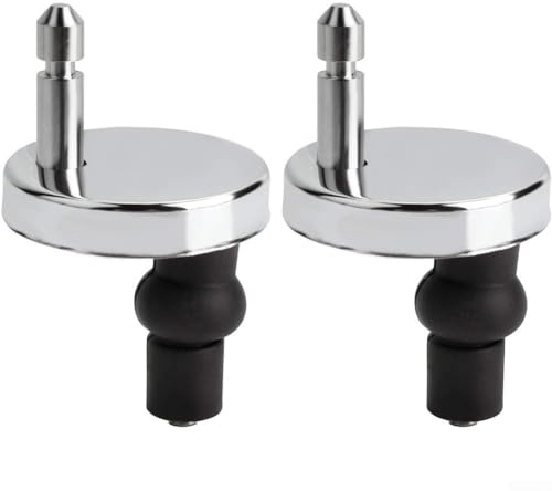 HEIBTENY Cerniere per Sedile WC Resistenti e Stabili, Fissaggi Superiori, Chiusura Rallentata (Confezione da 2)