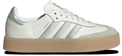 adidas Originals Women's Sambae Sneakers, White Green Metallic, 7.5 UK