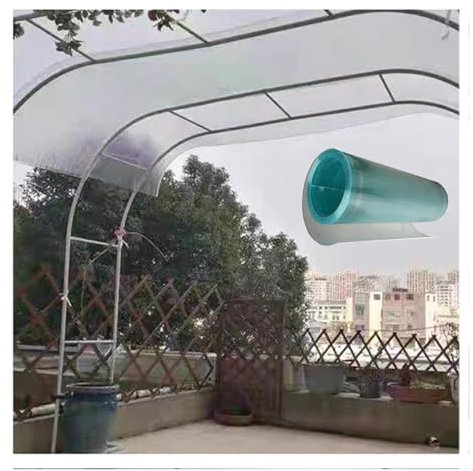 Transparente Polycarbonat-Dachbahnen, 1 x 15 m, leichte Glasfaserplatten für Gewächshaus und Terrassenüberdachung, inklusive Schrauben, strapazierfähige, transparente Kunststoffplatte