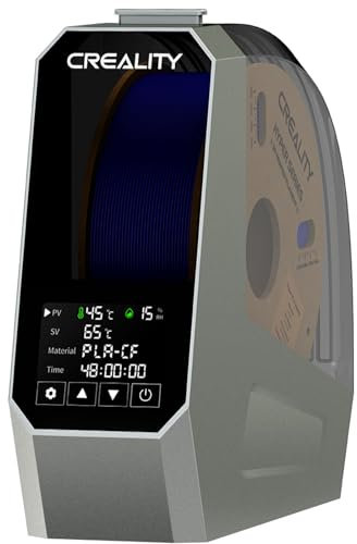 Creality Space PI Filament Trockner Offiziell, 3D-Drucker Dry Box mit Ventilator, 360° Heizung Dehydrator, für 1.75/2.85mm PLA PETG ABS TPU Nylon (1kg)