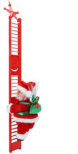 Elektrisk Klättring Santa Christmas Toy Home Prydnad Dekoration för Barn