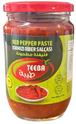 Teeeba Crushed Red Pepper Paste paste puree 650 Grams