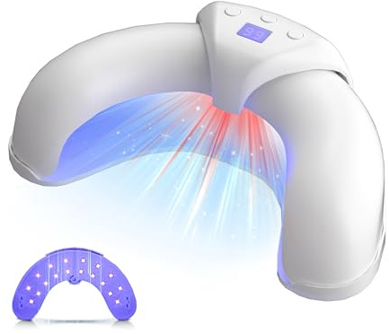 2025 6.0 Lase mycose des ongles 【Technologie à double longueur d'onde – 470 nm bleu et infrarouge 905 nm 】【3 temps intelligents – 30s/60s/99s】Design pliable ultra portable (blanc) laser antifongique