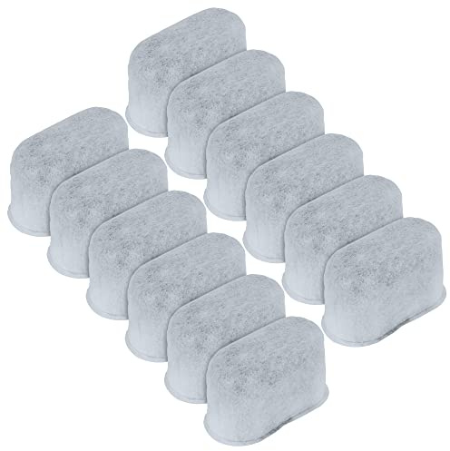 Koolatron 12 Pieces Activated Charcoal Water Filters | Compatible with Breville Russell Hobbs Cuisinart Yabano Delonghi Kenmore, Universal Fit Replacement Cartridges