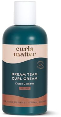 Curls Matter - Crème Coiffante Cheveux Bouclés - Anti Frisottis - 200ml | Hydrate, nourrit et définit les boucles rebondies sans effet carton. 97% naturel, sans sulfates, pour tous.