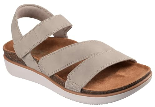 Skechers Sandalias Planas Mujer Lifted Comfort Taupe