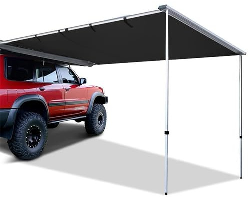 FVTVHEV Toldo Retráctil para Coche Toldo Furgoneta Camper Impermeable Resistente al Sol y a los Rayos UV Instalación Sencilla Acampadas al Aire Libre(150x250x200cm)