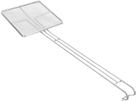 Sosoport Espumadera Cuadrada De Acero Inoxidable 304 Malla Fina Resistente Al Desgaste Separador De Aceite Para Cocina Freidora Filtro Reutilizable Para Uso Doméstico Diario