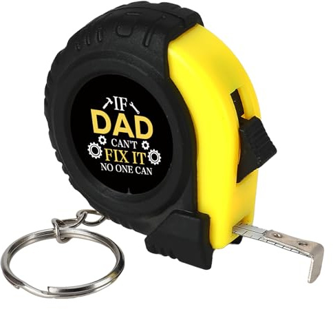 Huaceary Best Dad Gifts Fathers Day Mini Tape Measure Keyring Presents for Dads Gifts for Daddy Gift From Son Daughter Dads Birthday Gift for Father Papa Daddy Presents for Daddys Christmas Valentines