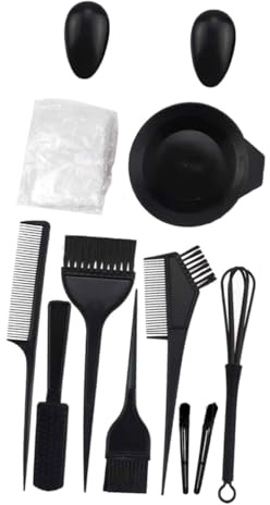 DECORNIJIA Kit per Tintura Capelli in Resistente per Miscelare Colori Spazzola e Copri Orecchie per Uso Professionale e Domestico Kit Completo per Colorazione Te