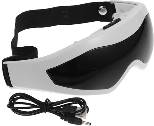 CATIEBYE Masajeador de Ojos Portátil Recargable USB Dispositivo Electrónico para Cuidado Ocular Masajeador Eléctrico Antienvejecimiento Ajuste de Intensidad y Temperatura Diseño