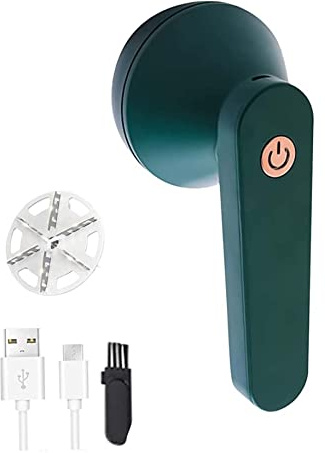 Suxdlan Levapelucchi Elettrico per Rasoio Elettrico in Tessuto Ricaricabile USB Verde per Vestiti