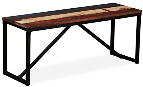 vidaXL Sitzbank Massivholz 110x35x45 cm