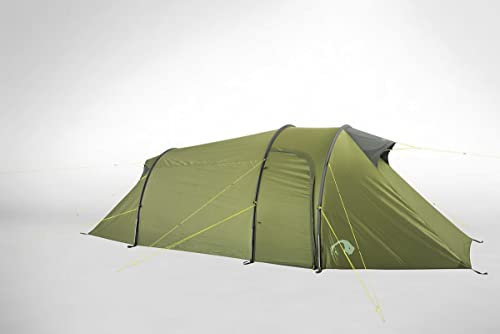 Tatonka Grönland 2-Personen Zelt - Wasserdichtes, leichtes Tunnelzelt mit Seiteneingang, Apsis und DREI Gestängebögen (420 x 155 x 110 cm)