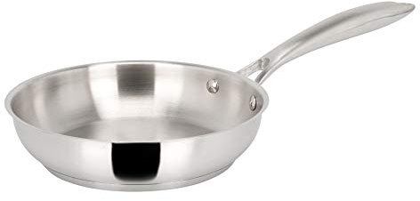 Sitram 711603, Poêle Charleston en acier inoxydable qualité professionnelle Ø 28 cm - tous feux dont induction