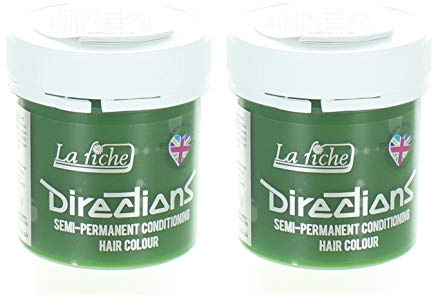 La Riche Directions semipermanente Haarfarbe Tönung 2er-Packung -Leuchtendes Grün
