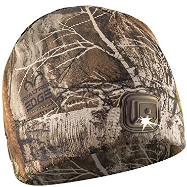 Panther Vision POWERCAP LED Hat Light 150 Lumens Rechargeable Fleece Beanie with Bright Built-in Headlamp Waterproof LED Warm One Size Cap