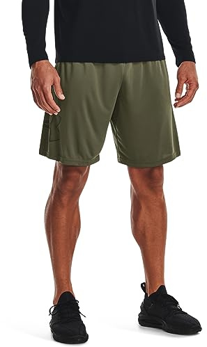 Under Armour UA TECH Graphic Short - Shorts - Bottoms - Marine OD Green/Black - Size: XL
