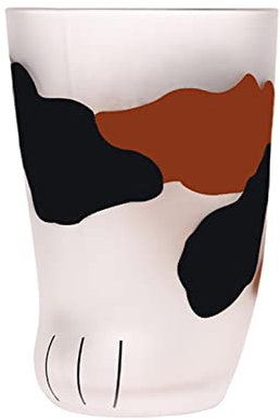 XKUN Tazza 230 / 300Ml Tazza Resistente al Calore in Vetro Tazza di Gatto Tazza Tigre Zampe Ufficio Opaco Gatto Zampe di Latte Creativo di caffè Tazza di caffè Carino Flacone Bevanda-01 L 300Ml