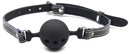 Bola de boca de silicona Diversión para adultos Bondage Entrenamiento Sexo Auxiliar Tapón de boca sólido suave