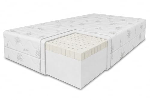 MARPUR Schaummatratze 80x200 Memory, H3, Aloe Vera, Latex, Höhe 11 cm | Matratze 80x200, Memory-Schaum, hypoallergener Bezug