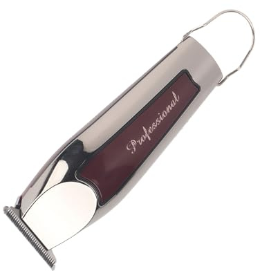 Silver ABS hårklippare USB laddningsbar elektrisk hårtrimmer keramiskt blad justerbar kam 0,5-1,5 mm långt batteri