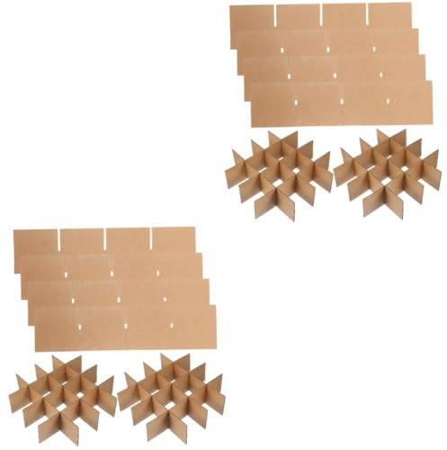 GLEAVI Glass Cell Divider 12 Pcs Shipping Carton Dividers Glass Divider Kits Wine Glassware Dividers Glass Cell Dividers Dish Wine Glassware Packing Boxes