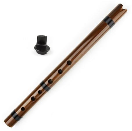 Wood Traditional Instruments Peruvian Quena Flutea Vertical Bamboo Flute Indian Clarinet Bamboo Quena Flute (Brown A Key)