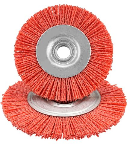 Spazzola abrasiva in nylon da 125 mm, spazzola per lucidatura e rettifica, per smerigliatrice da banco, per macchina da taglio, 1 pz, 125 mm