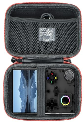 YIIWAY Hard Travel Case Compatible with Anbernic RG40XXV Handheld Gaming Console, Case Only - Black YC84007