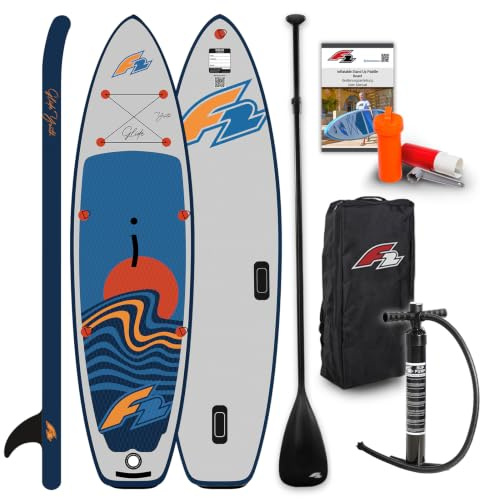 F2 SUP Stand Up Paddle Board Glide Surf Youth Grau - Größe wählbar