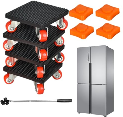 Deslizadores para Muebles con Ruedas | Rodillos De Carga 500 Kg para El Hogar | Rodillos Giratorios 360° para Muebles Pesados como Cama Mesa Sofá Armario Colchón