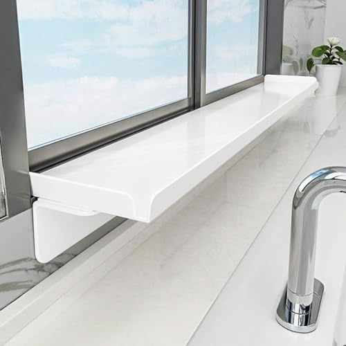 Extensor para Alféizar de Ventana Extensor Alféizar Ventana Diseño Cerca, Estante Magnético Blanco Plantas Alféizar Ventana, Encimera Acero Carbono Condimentos Macetas(15x40cm(5 7/8x15 3/4))