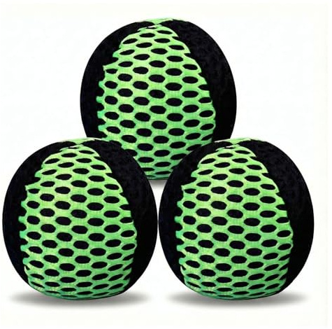 HanTang Jonglierbälle 3er Set für Erwachsene – Griffige Juggling Balls | 120 g, Ø 65 mm – liegt gut in der Hand – rollt nicht weg – robustes Netzgewebe – inklusive Aufbewahrungstasche