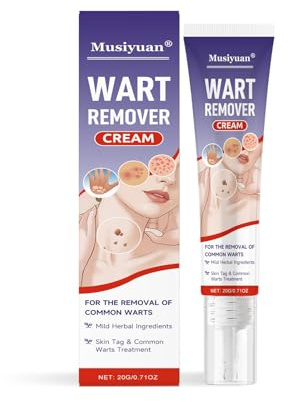 Wart Remover Cream 20g | Wart Removal for Common Warts | Suitable for Various Skin Types