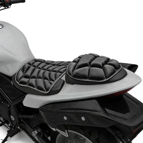2Pcs Cuscino per Sella Moto per Triumph Street Triple 2012/Street Triple R 2012, Assorbimento Sedile Moto Ammortizzante Elasticizzato Sella di Motocicletta
