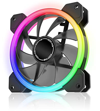 EZDIY-FAB 1 ventilateur RVB à double anneau 120 mm (contrôleur non inclus)