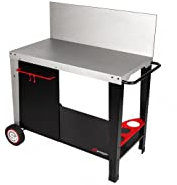 Desserte Métal sur Chariot pour Plancha